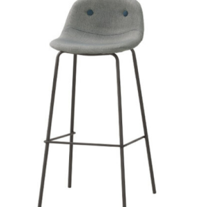 A1885-4 懷爾斯吧椅 高 灰色布 坐高76公分