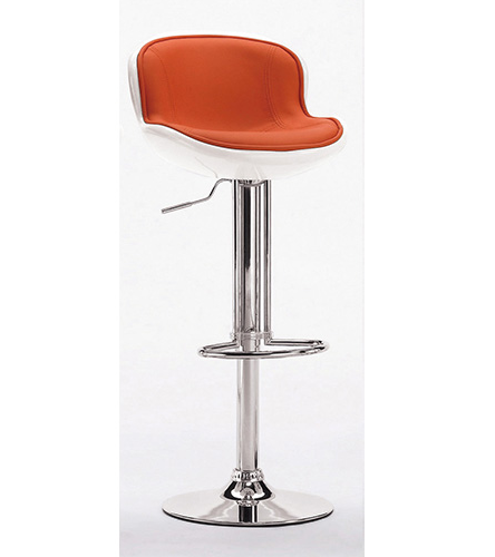 A1887-2 瓦特吧椅 白橘 坐高67~86公分