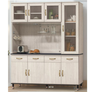 E377-1 鋼刷白5.3尺岩板餐櫃 全組