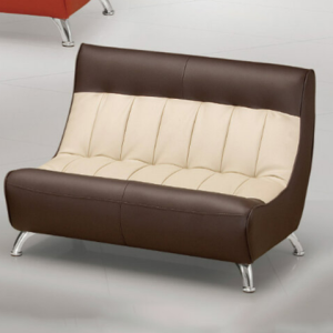 H428-6 956咖白雙人小沙發