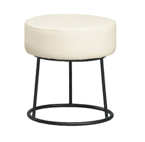 A1890-2 艾達圓凳 米色皮