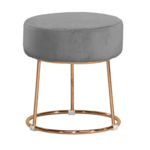 A1890-6 艾達圓凳 灰色布