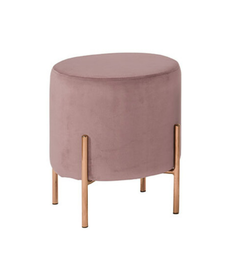 A1890-7 尤朵拉圓凳 粉色布