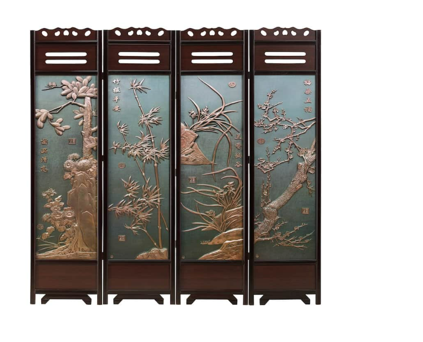 A1892-1 梅蘭屏風