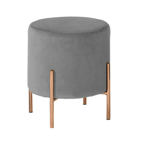 A1890-9 尤朵拉圓凳 灰色布