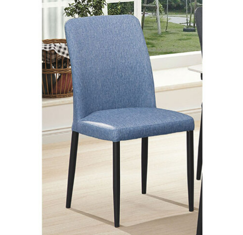 E412-3 牛仔藍鐵腳餐椅