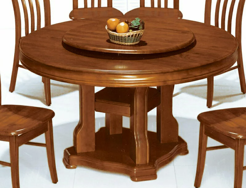 E383-1 4.38尺圓桌 含轉皿