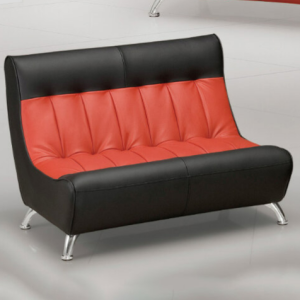 H428-7 956黑紅雙人小沙發