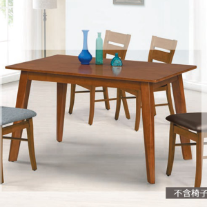 E386-1 柚木色4尺餐桌