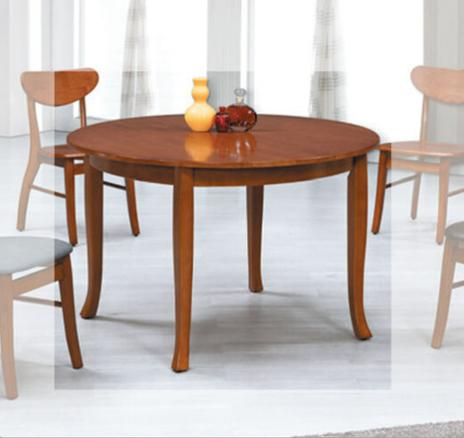E385-3 柚木色4尺圓桌