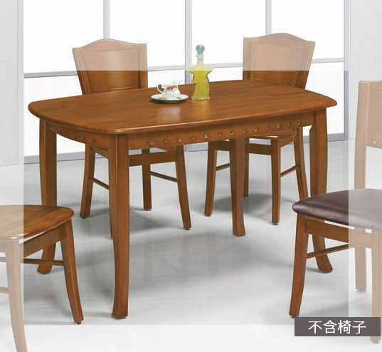 E386-5 大法式柚木餐椅