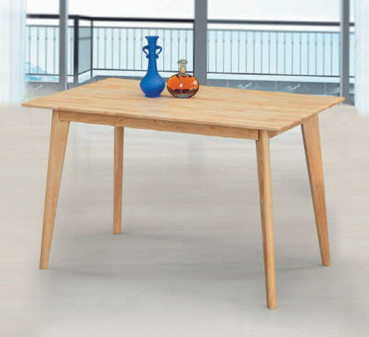 E391-3 劍橋3*5全實木餐桌 本色