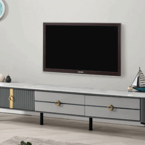 A1507-3 卡洛蓮6.5尺玉晶石長櫃 桌面9mm玉晶石