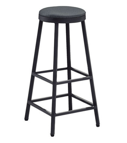 E420-12工業風吧台椅 牛仔黑