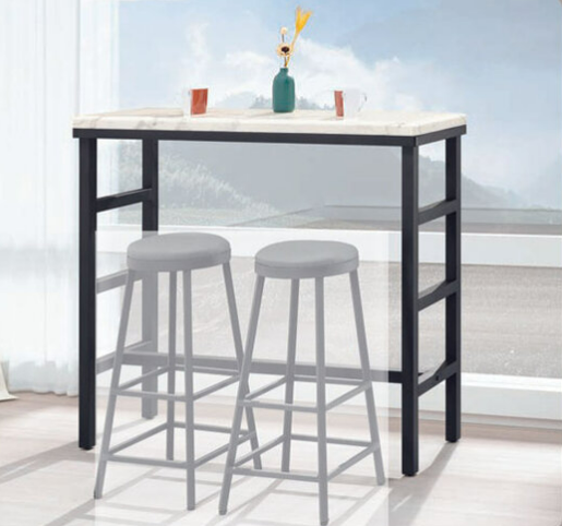 E395-5 工業風灰橡雲杉4尺吧台桌