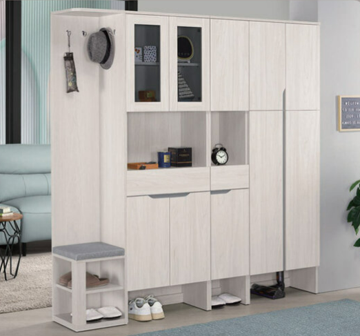 A1529-1 羅恩6.1尺玄關組合鞋櫃 ⊙附活動隔板9大3小片