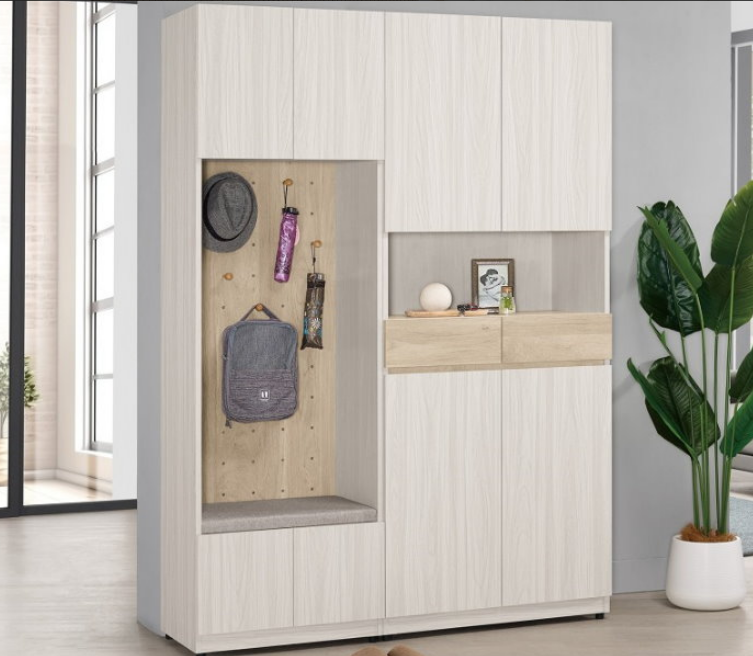 A1532-1 克萊格4.6尺玄關組合鞋櫃 附木掉棒*5 附活動隔板*6