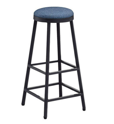 E420-13工業風吧台椅 牛仔藍
