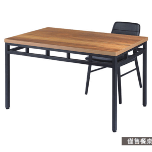 E396-5 胡桃色桌 烤黑砂⊙台灣製造