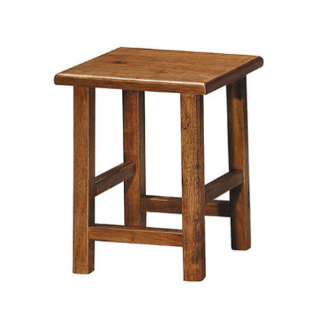 E416-1 手工染色實木四方椅