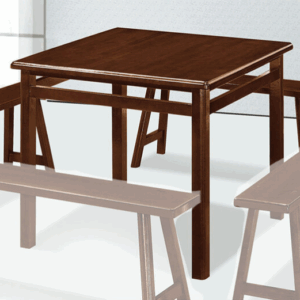 E393-8 3*3尺實木餐桌 可訂色