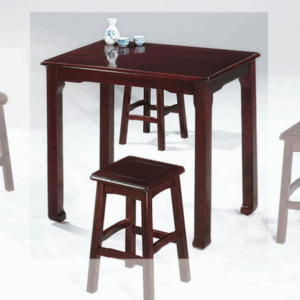 E393-12 唐式實木西餐桌2*2尺