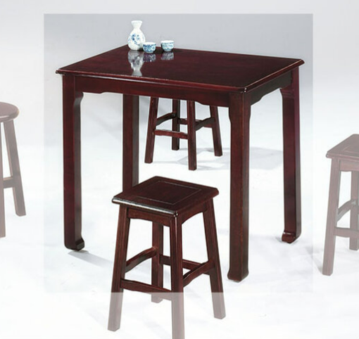 E393-12 唐式實木西餐桌2*2尺