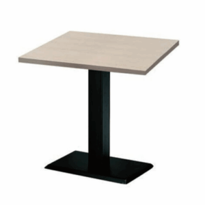 E402-6 白櫻桃木2*2尺木心板餐桌 貼美耐板、單管鐵腳