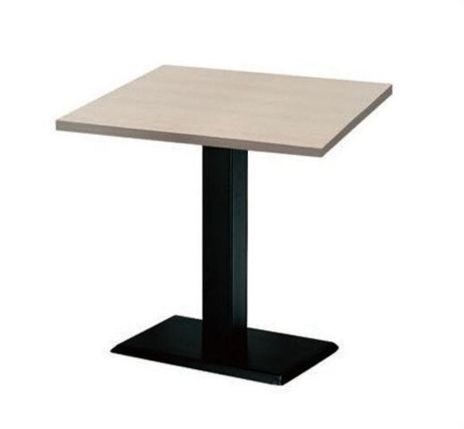 E402-6 白櫻桃木2*2尺木心板餐桌 貼美耐板、單管鐵腳