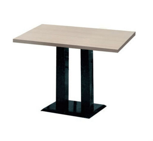 E402-7 白櫻桃木2*3.5尺木心板餐桌貼美耐板、雙管鐵腳