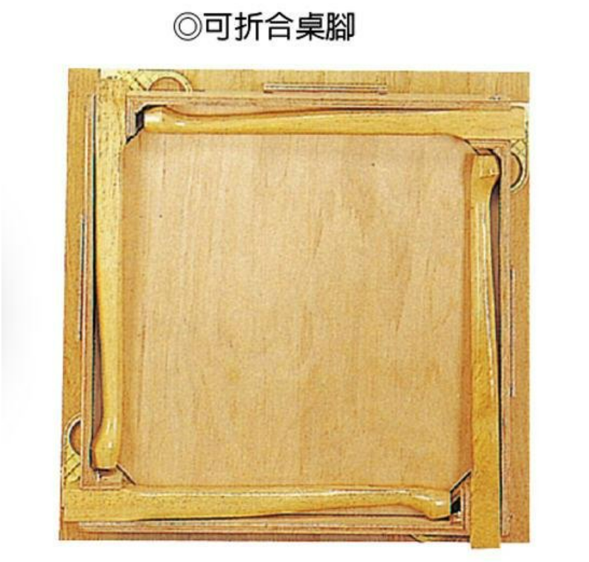 E406-1 本色虎腳麻將桌 折合桌腳