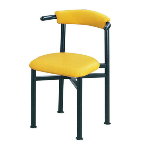 E414-10 貝勒餐椅 黃 烤黑