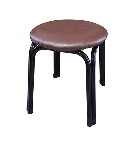 E415-20 八腳圓椅 矮 咖啡