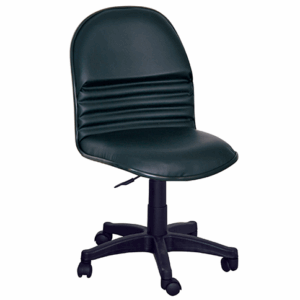 E424-10 辦公椅HF-57 黑皮 無手
