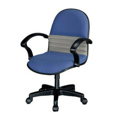 E424-7 辦公椅HF-65 藍灰 有手