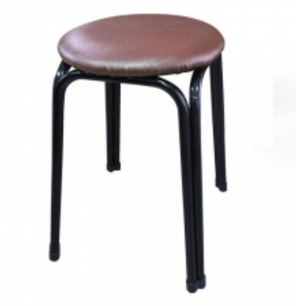 E415-17 八腳圓椅(高)(咖啡)