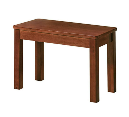 E416-17 柚木色2人板凳