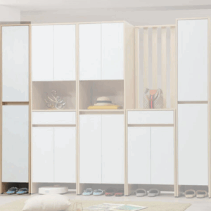 E429-1 原木雙色玄關鞋櫃1.3尺雙門⊙雙門左開門