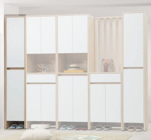 E429-1 原木雙色玄關鞋櫃1.3尺雙門⊙雙門左開門