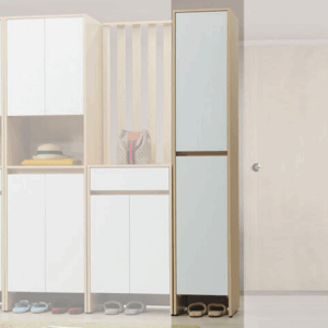 E429-2 原木雙色玄關鞋櫃1.3尺雙門右開門