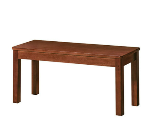 E416-18 柚木色3人板凳