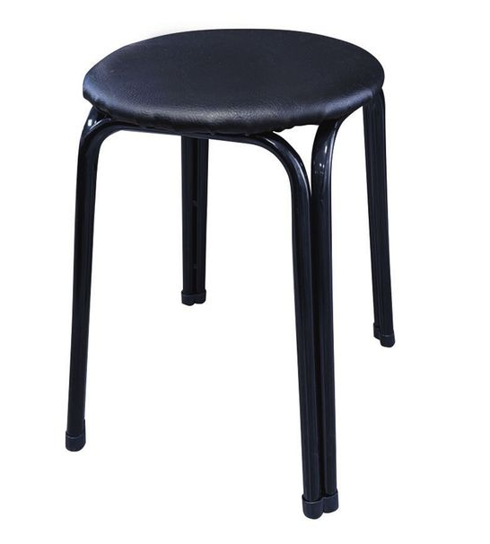 E415-18 八腳圓椅(高)(黑) 