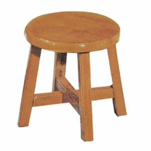 E416-19 8.5吋小古椅 柚木色