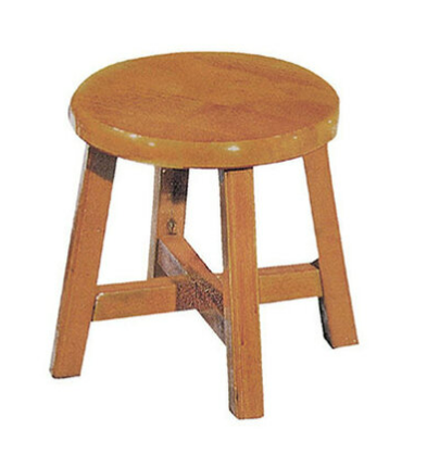 E416-19 8.5吋小古椅 柚木色