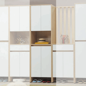 E429-4 原木雙色玄關鞋櫃2尺四門