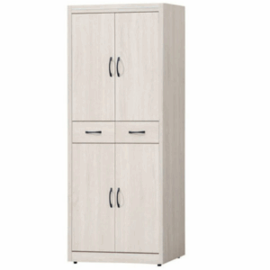 E444-2 白原切3*6尺鞋櫃 ⊙透氣孔×2、 ⊙隔板六片.附鞋叉2支