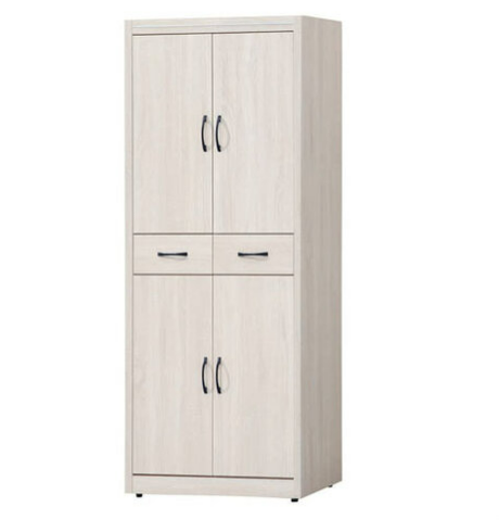 E444-2 白原切3*6尺鞋櫃 ⊙透氣孔×2、 ⊙隔板六片.附鞋叉2支