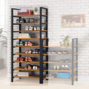 E446-7 工業風木心板高鞋架