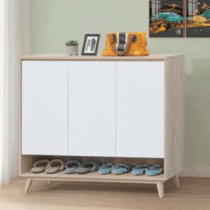 E439-3 肯詩特原橡雙色4尺鞋櫃