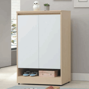 E440-3 原木雙色3尺鞋櫃 ⊙活動隔板4片